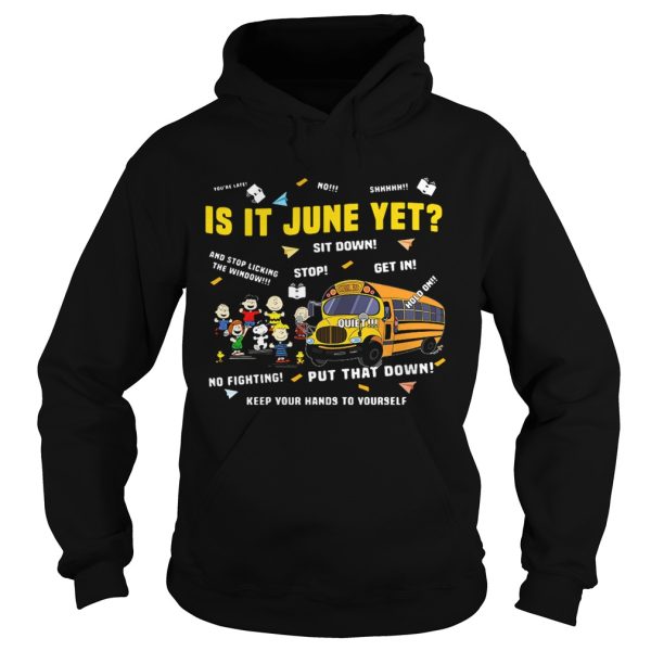 The Peanuts gang is it June yet shirt