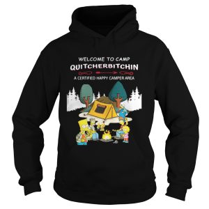 The Simpsons Welcome to camp Quitcherbitchin a certified happy camper area shirt 1