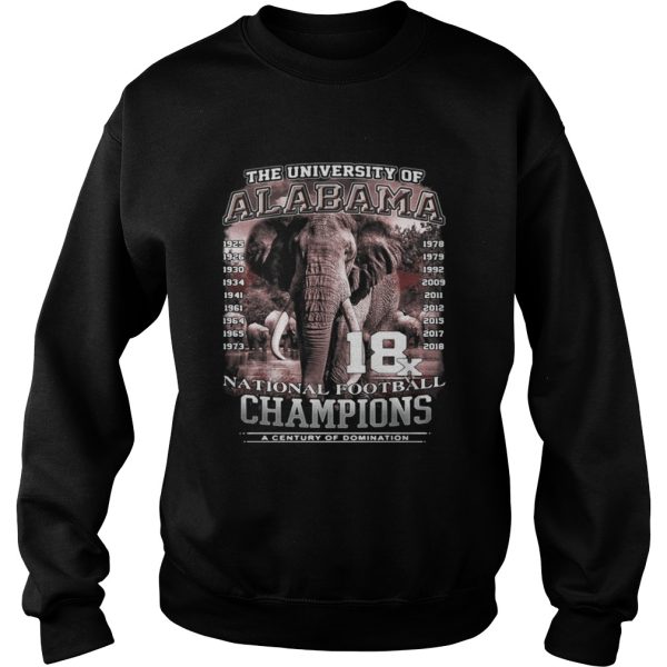 The University of Alabama National Football Champions a Century shirt