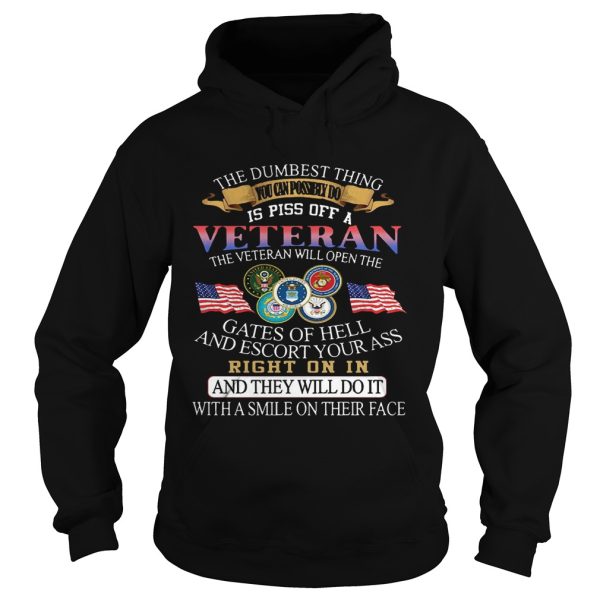 The dumbest thing you can possibly do is piss off a Veteran shirt