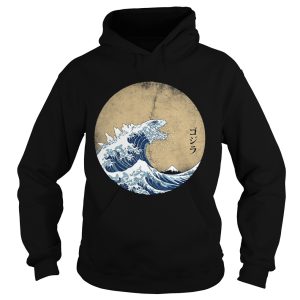 The great wave off Kanagawa Godzilla shirt 2