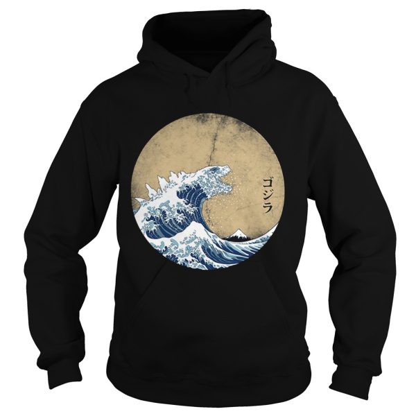 The great wave off Kanagawa Godzilla shirt