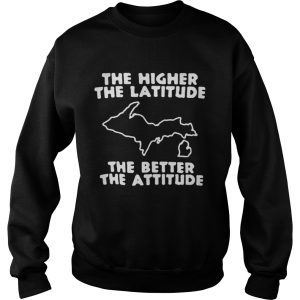 The higher the latitude the better the attitude shirt 3