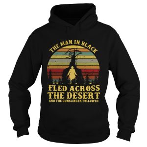 The man in black fled across the desert and the gunslinger followed shirt 1