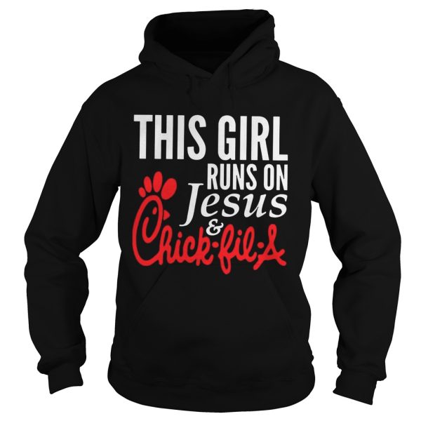 This Girl Runs on Jesus and Chick Fil A Unisex shirt