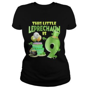 This Leprechaun Is 9 Years Old St Patricks Day T Shirt 2