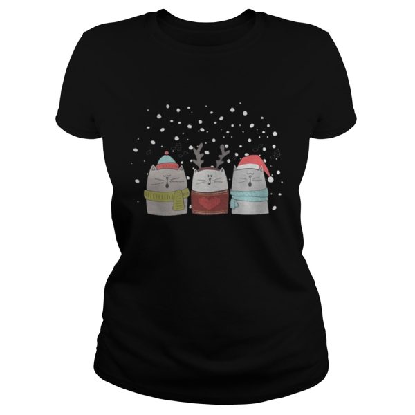 Three Cat Sing Christmas shirt