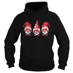 Three Gnomes Holding Hearts Valentine's Day T Shirt 1