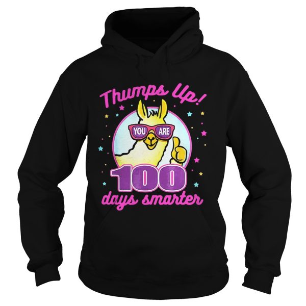 Thumps Up 100 Days Smarter Llama Shirt