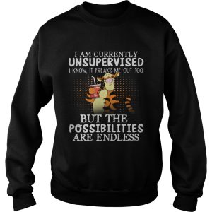 Tiger I am currently unsupervised I know it Freaks Me out too but the possibilities are endless shirts 3