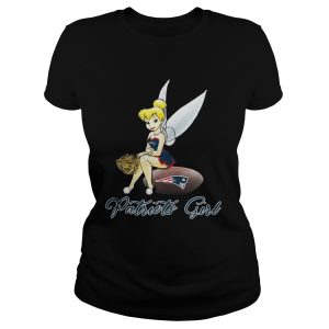 Tinkerbell Sitting Patriots Girl Shirt 1