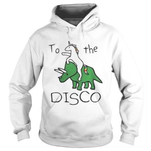 To The Disco Unicorn Riding Triceratops Shirt 1