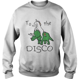 To The Disco Unicorn Riding Triceratops Shirt 2 To The Disco Unicorn Riding Triceratops Shirt 3