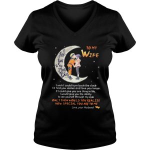 To me wife I love you to the moon back shirt 1