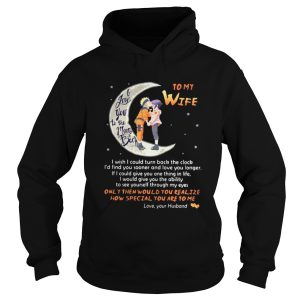 To me wife I love you to the moon back shirt 4