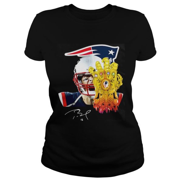 Tom Brady 12 New England Patriots Thanos Shirt