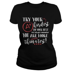 Try Your Hardest Do Your Best Gift Shirt 1