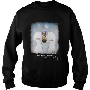 Tupac Shakur welcoming Nipsey Hussle into Heaven RIP 1985 2019 shirt 3