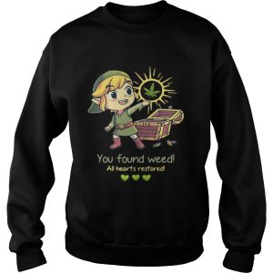 Twilight Princess You found weed all hearts restored shirt 2