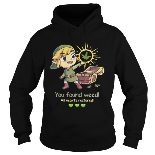 Twilight Princess You found weed all hearts restored shirt