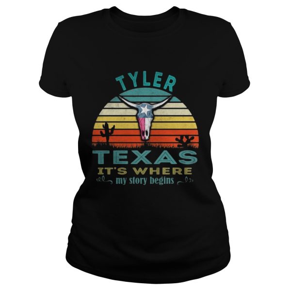 Tyler Texas its where my story begins sunset shirt