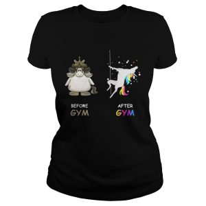 Unicorn Before And After Gym Shirt 2