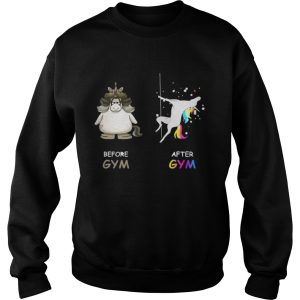 Unicorn Before And After Gym Shirt 3