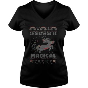 Unicorn Christmas is magical sweat shirt 1