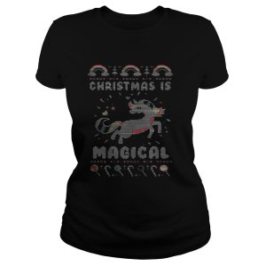 Unicorn Christmas is magical sweat shirt 2 Unicorn Christmas is magical sweat shirt 3