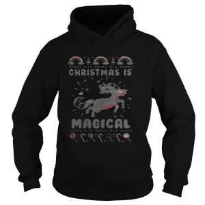 Unicorn Christmas is magical sweat shirt 3 Unicorn Christmas is magical sweat shirt 4