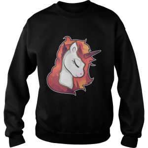 Unicorn Spirit Animal Sunrise Over The Trees Art Shirt 3