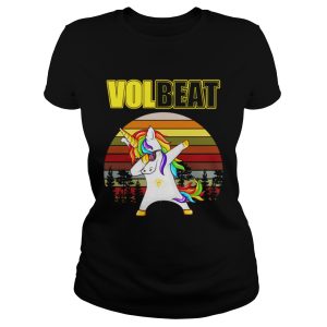 Unicorn dabbing Volbeat retro shirt 2