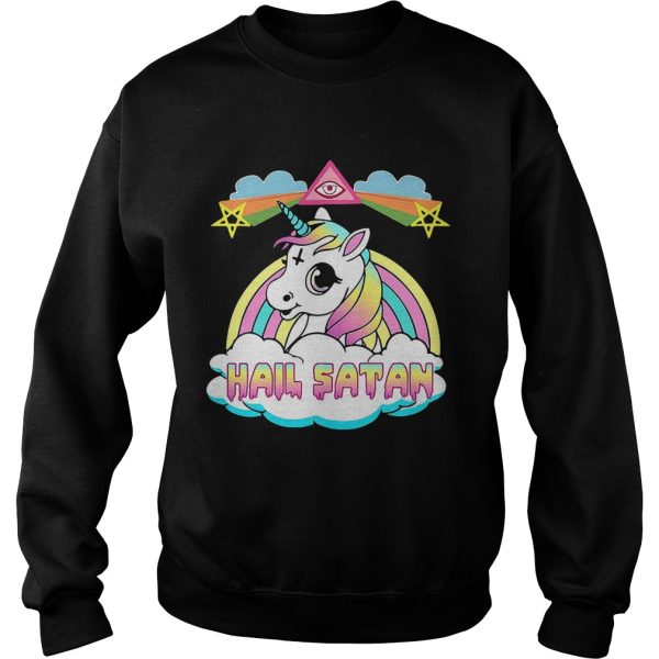 Unicorn hail Satan shirt