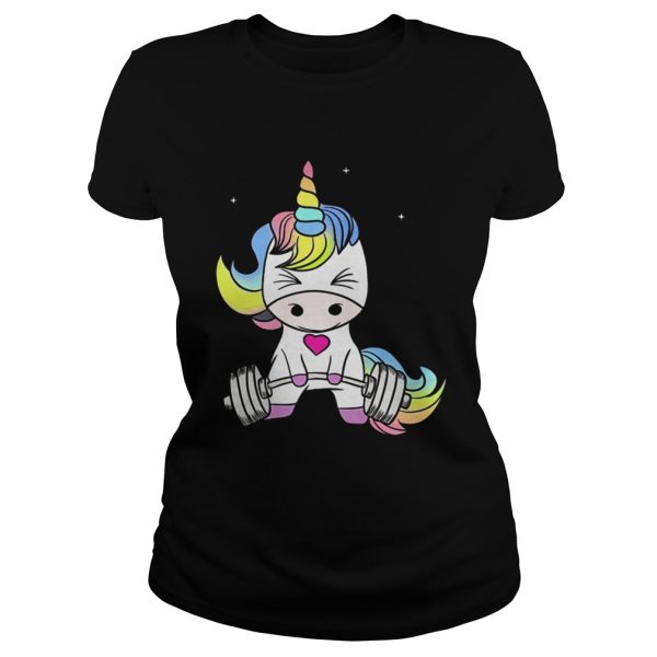 Unicorn weight lifting the struggle is real shirt