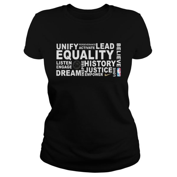 Unify perseverance activate lead believe equality listen shirt