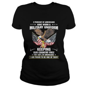 United States Department of Veterans Affairs 2 percent of Americans shirt 2