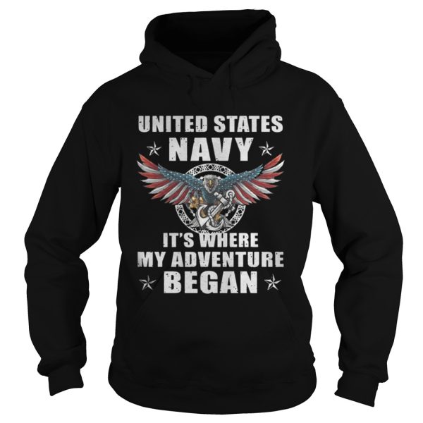 United States NavyIts Where My Adventure Began Shirt