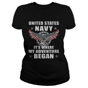 United States NavyIts Where My Adventure Began Shirt 2