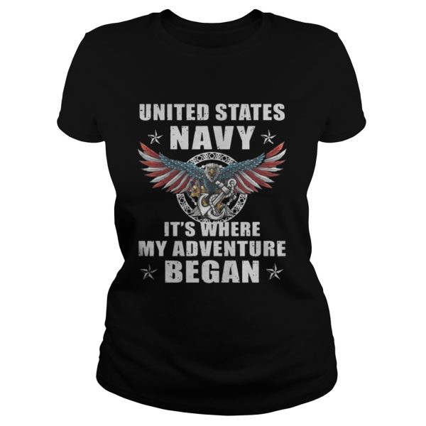 United States NavyIts Where My Adventure Began Shirt