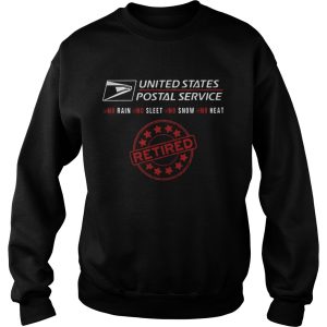 United states postal service no rain nor sleet nor snow no heat retired shirt 2