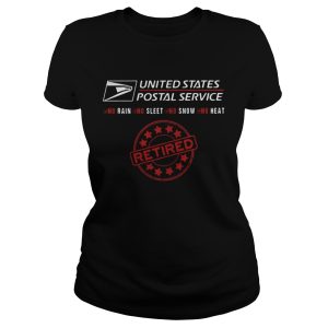 United states postal service no rain nor sleet nor snow no heat retired shirt 3