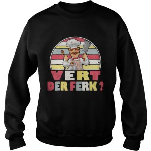 Vert Der Ferk Chef Knife retro sunset shirt 3