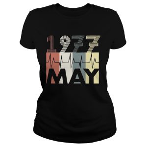 Vintage Heartbeat May 1977 Birthday Gift Men Women T shirt 1