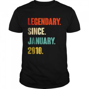 Vintage Legendary Since January 2010 T-Shirt
