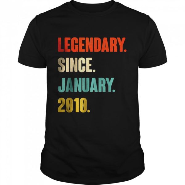 Vintage Legendary Since January 2010 T-Shirt