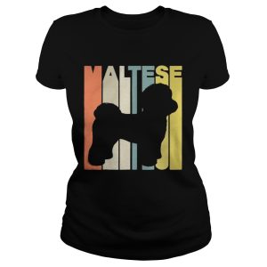 Vintage Retro Maltese Silhouette shirt 2