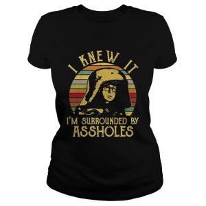 Vintage Spaceballs Dark Helmet I knew it Im surrounded by assholes shirt 2