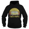 Vintage bus I hate people shirt