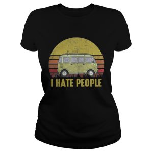 Vintage bus I hate people shirt 2