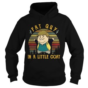 Vintage fat guy in a little coat tommy boy sunset shirt 2